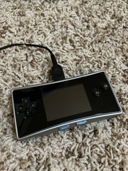 Nintendo Game Boy Micro Silver/Black w/ Box Manuals