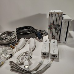 Nintendo Wii Complete Bundle 2 Remotes Games HDMI Ready Tested W/ Sensor Bar