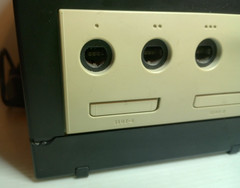 Black Nintendo GameCube Console + Intec Black Portable LCD Screen Attached