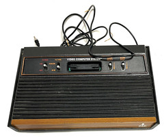 ATARI CX-2600 Console “Bundle” Controllers 32x Games Binders Joysticks UNTESTED