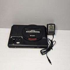 Sega Genesis Model 1 (1601) Console and OEM power cable adapter, Powers On