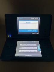 Nintendo DSi Light Blue Handheld Console TWL-001 USA Turns On Needs Pins Fixed