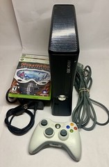 Microsoft Xbox 360 Slim 250GB Black Console Kinect Tested Working + Games