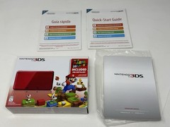 Nintendo 3DS Flame Red Super Mario 3D Land Box Manual No Console Included