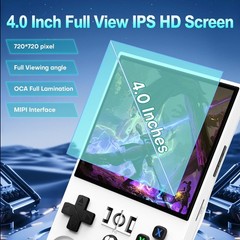 R36MAX Game Console,4.0 Inch IPS Screen Linux System with 64GB TF Card,Gaming…