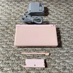 Nintendo DS Lite Coral Pink Handheld System WITH CHARGER AND STYLUS! USA Version