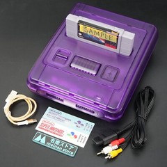 Nintendo Super Famicom Console SHVC-001 SFC SNES Purple Shell USB MOD