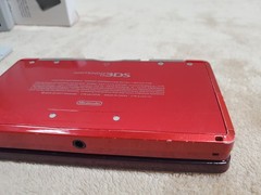 Nintendo 3DS Flame Red Handheld Console Bundle Animal Crossing New Leaf Charger
