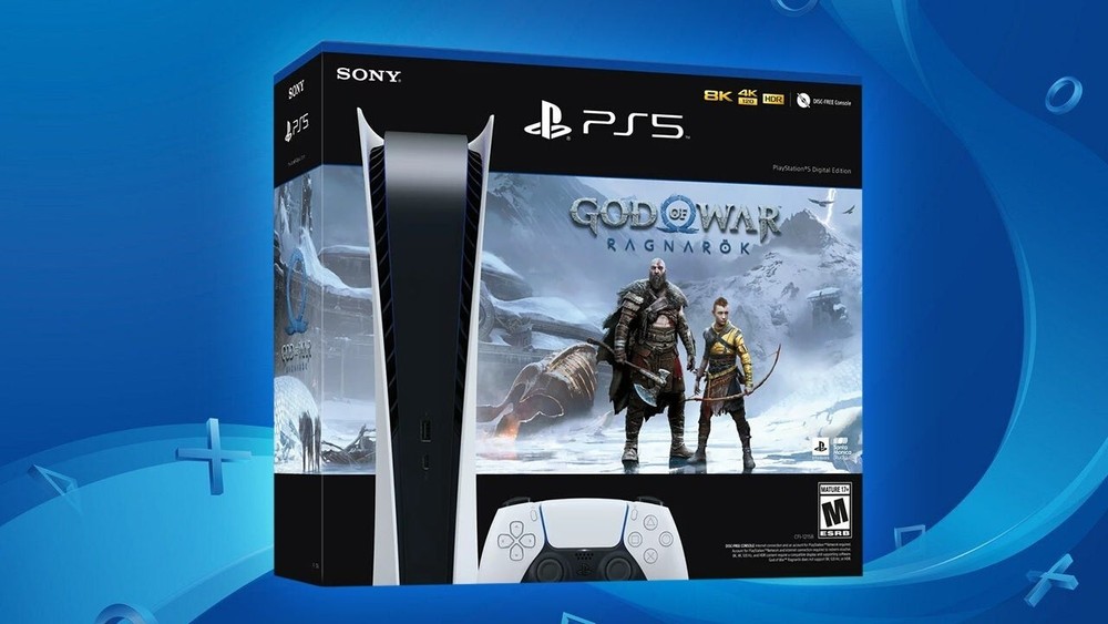 Sony PS5 Digital Edition Console – God of War Ragnarok Bundle