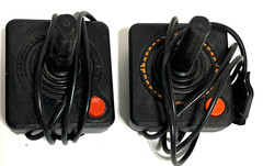 ATARI CX-2600 Console “Bundle” Controllers 32x Games Binders Joysticks UNTESTED