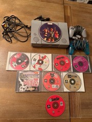 Sony PlayStation 1 Console with 2 Controllers Complete Tested With Lot Of Games