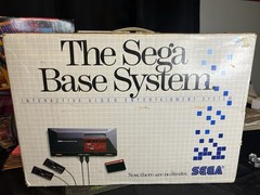 The Sega Base System Console Near Complete With F-16 Fighting Falcon, Hang on