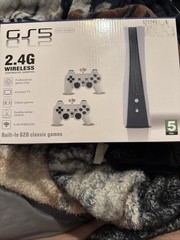 GS GS5 Home Console Black White Component RCA Built-In 620 Classic Games