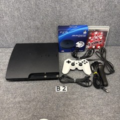 Playstation 3 Slim System PS3 Console Controller Microphone Cables Voice Tested