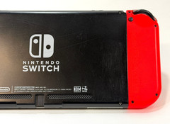 Nintendo Switch v1 Console Gaming System HAC-001 w/ Neon Red/Blue Joy-Cons