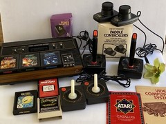 VINTAGE Atari CX2600A Video Game Console, Controllers, 6 Games, Original Box