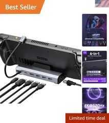 Ultra-Fast 4K HDMI Docking Station – 100W Charge & Gigabit Ethernet for Gamers