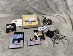 Super Nintendo SNES System Bundle Tested Controller, Manuals, Super Mario Read*