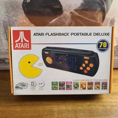 Atari Flashback Portable Deluxe 70 Built In Games 2.8 Inch LCD SD Card Slot