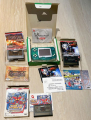 Wonderswan Skeleton Green complete in box with 3 games Bandai ws