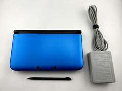 [A-rank] Nintendo 3DS LL XL console Blue Black with Charger/Stylus