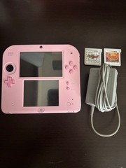 Excellent Nintendo 2DS Pink Console Game Tested w/games, charger