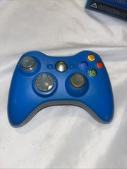 Microsoft Xbox 360 E Blue & Green Special Edition Console Matching Controller