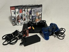PS2 Slim Console Bundle Tested W/ 7 Games Mem Card