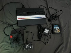 Atari 2600 Junior Jr. Console + Hookups + Controller Working Console