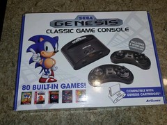 Sega Genesis Classic Game Consol 80 Games Built In W/ 1 Controllers Plug N Play