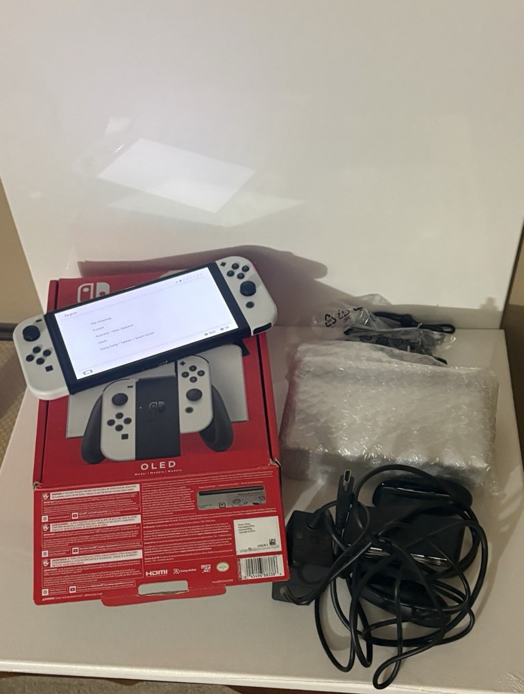Nintendo Switch OLED Model Handheld Console White with Accessories