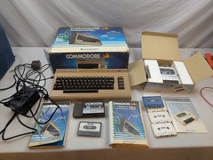 Commodore 64 Computer Untested w/ Box Matching # Manual Vicmodem Cassette 1530