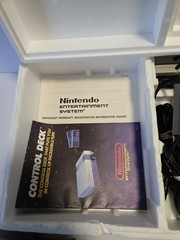 Nintendo NES Control Deck Console Complete with Original Box Cleaned TESTED