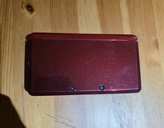 Nintendo 3DS Flame Red Handheld Console System CTR-001 *Read*