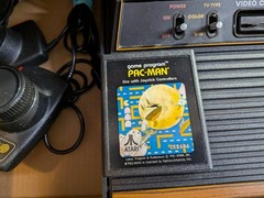 Vintage Atari 2600 Console Video Computer System In Box With Pac-Man Tested