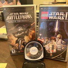 PSP Star Wars Edition White Darth Vader with 3 Star Wars games