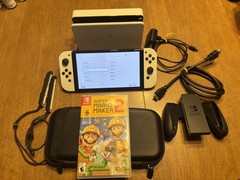 Nintendo Switch Oled White And Super Mario Maker 2