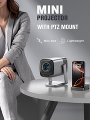 4K Mini Projector with WiFi, Bluetooth, Dolby Audio & Rotatable Stand
