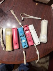Nintendo Wii Console Bundle 6 Controllers 12+ Games Pac-Man Call of Duty Tested