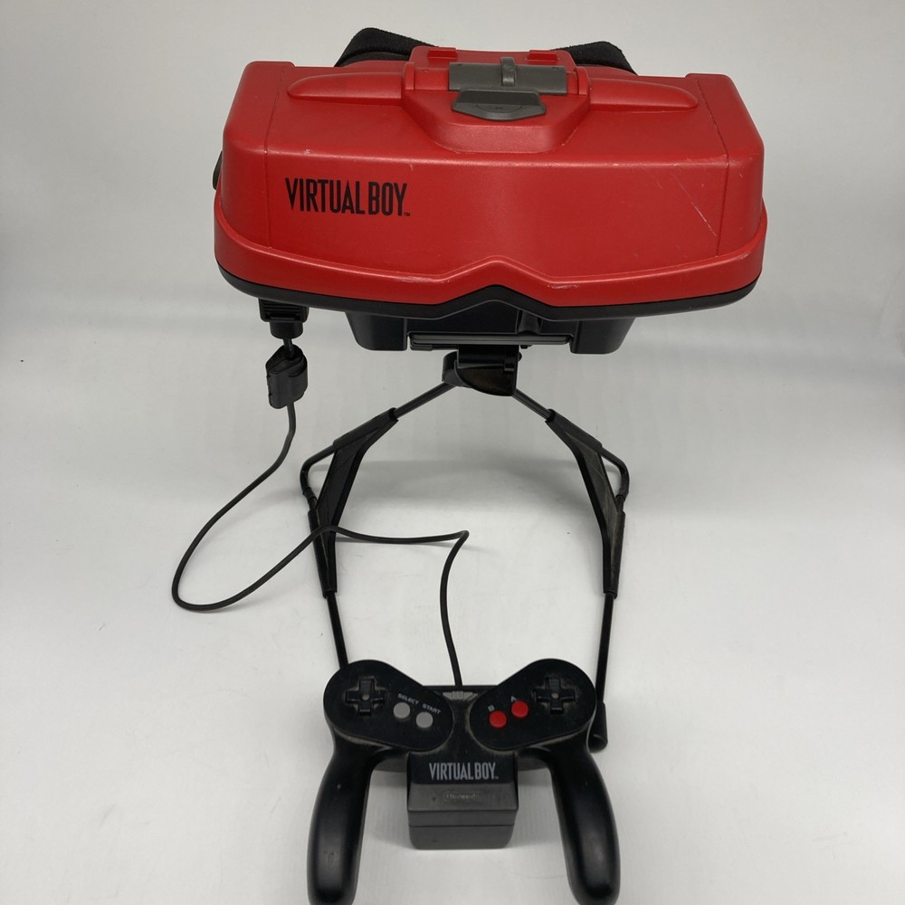 Nintendo Virtual Boy Console Works With Some Flickering Read With Mario Tennis