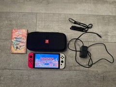 Nintendo – Switch OLED Handheld Console Bundle- 64GB Model: HEG-001 READ