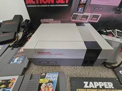 Nintendo NES Action Set Home Console Complete In Box With 6 Games, 2 Controllers
