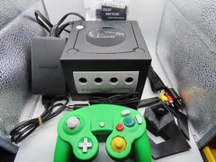 RECAPPED Nintendo GameCube BLUE LED Console Bundle – DOL 001