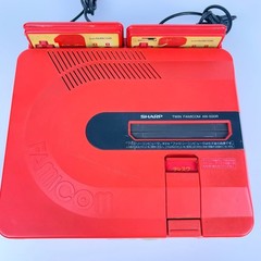 Sharp Twin Famicom AN-500R Red JUNK Video Distorted Other Untested NTSC-J Japan