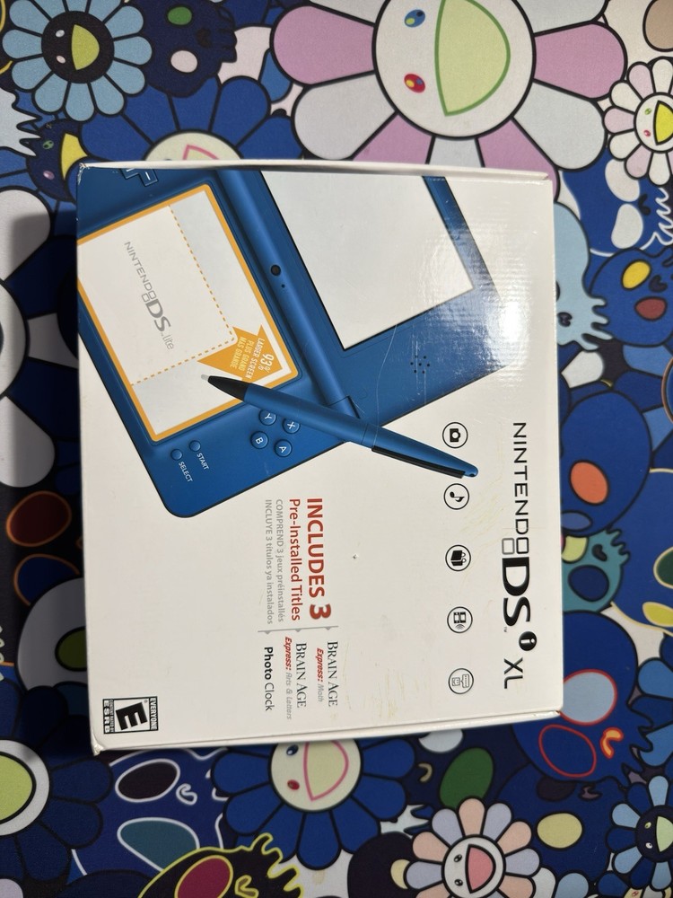 Nintendo DSi XL – Midnight Blue – In Box With Accessories