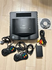 SNK Neo Geo CD Top Loader Console CD-T01 Japan Tested Working + Controllers NTSC