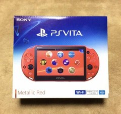 【Unused】Sony PCH-2000 ZA26 Playstation PS Vita Wi-Fi Metallic Red Console F/S