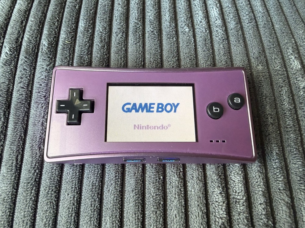 GameBoy Micro Console Nintendo Game Boy System Tested Working Charges with Case