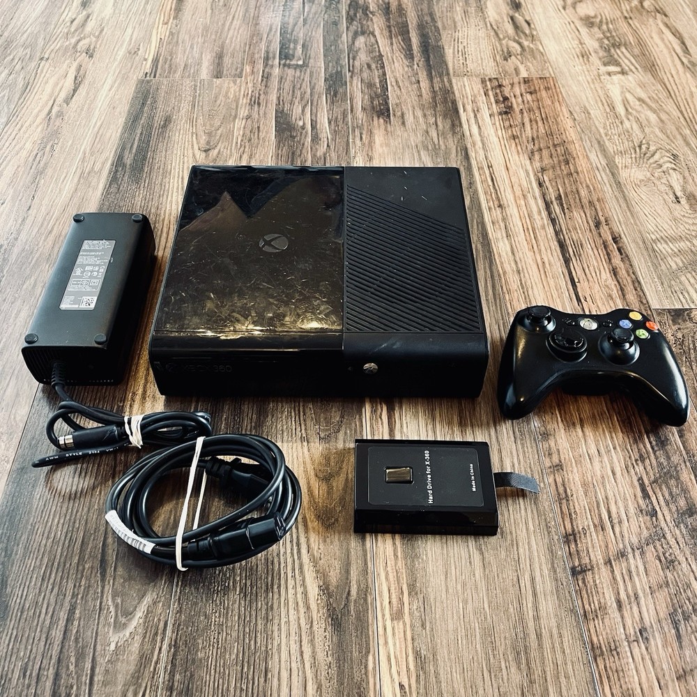 Microsoft Xbox 360 E Console Bundle w/ 320GB Hard Drive, Controller, Power Cable