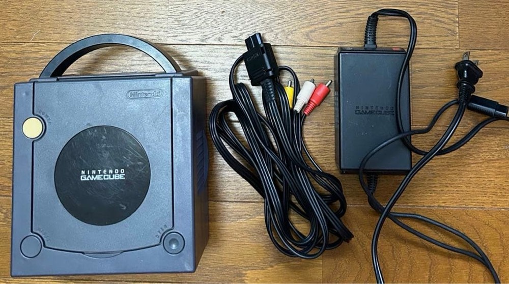 GameCube Main Unit with AC Adapter & AV Cable Used, Tested No Controller